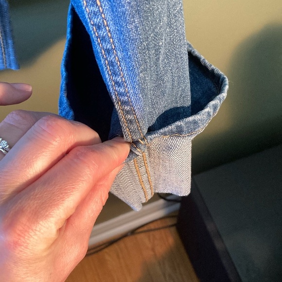 Indigo Blue Capri Pants with Elastic Waistband - Picture 5 of 12